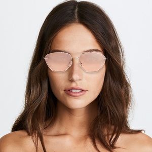 Elizabeth and James rose gold aviator sunglasses